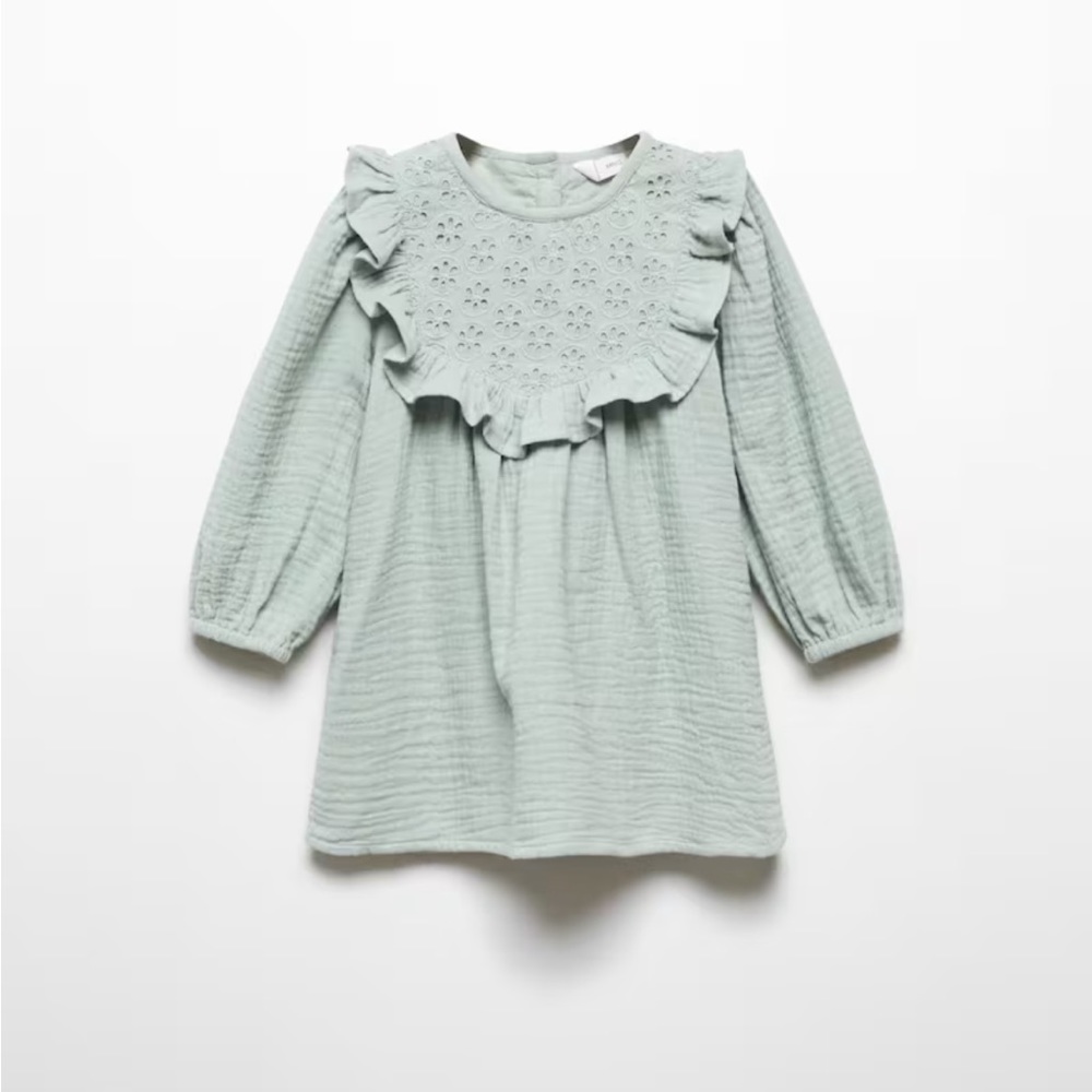 NWOT Mango Embroidered Dress 18-24 mo